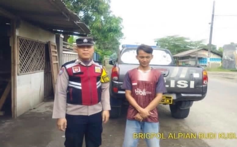 Prekat Polsek Banyusari Giat Patroli Jalan Raya Antisipasi Kejahatan