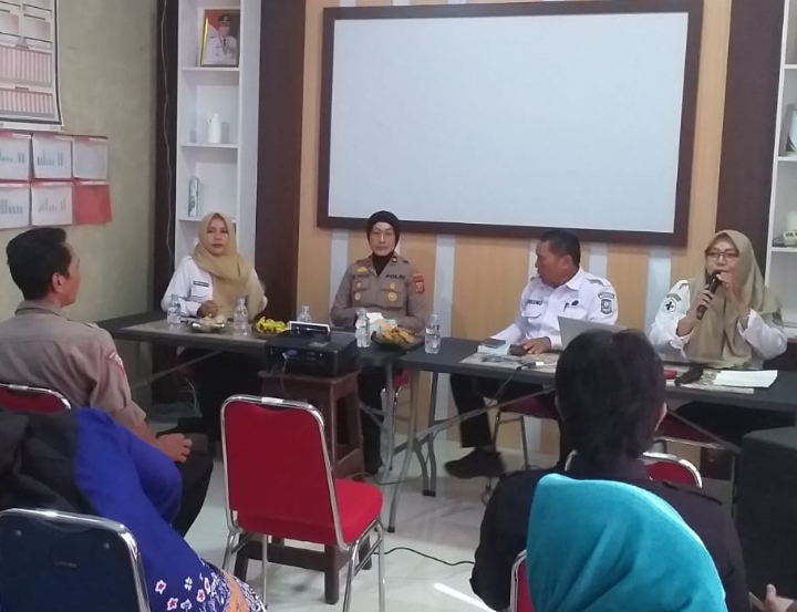 Kapolsek Jatisari Hadiri Kegiatan Lokmin Triwulan II Puskesmas Pacing