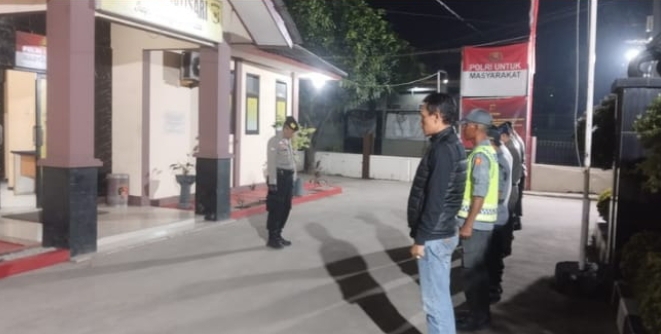 Polsek Jatisari Apel Gabungan Cek Kesiapan Personel dalam Rangka Patroli KRYD Antisipasi Tawuran dan 3C