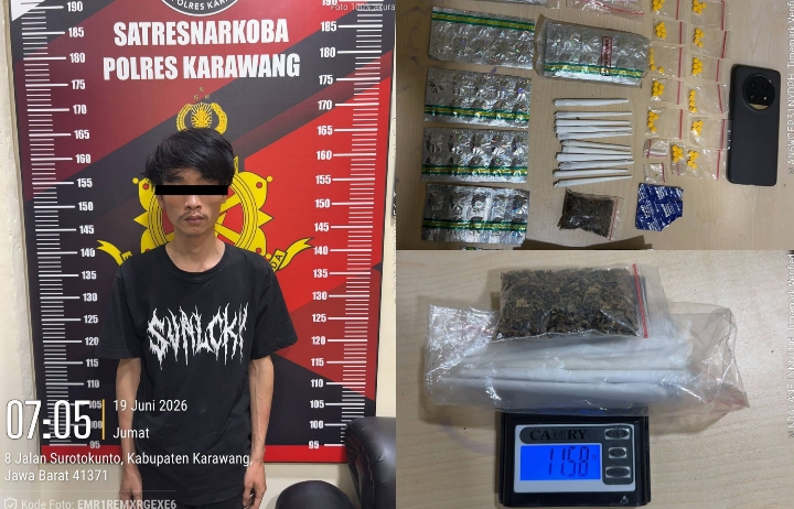 Gerebek Rumah di Rengasdengklok, Polres Karawang Sita 1.215 Butir Tramadol dari Tangan Pengedar