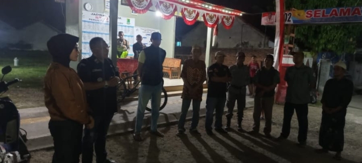 Kapolsek Jatisari Cek Kesiapan Satkamling Dalam Rangka HUT Bhayangkara ke-80 ‎