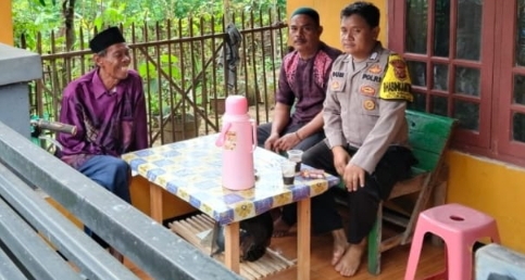 Bhabinkamtibmas Desa Margakaya Ajak Warga Kerjasama Jaga Kamtibmas