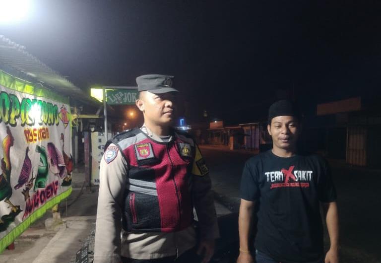 Prekat Polsek Banyusari Giat Patroli Jalan Raya Antisipasi Kejahatan