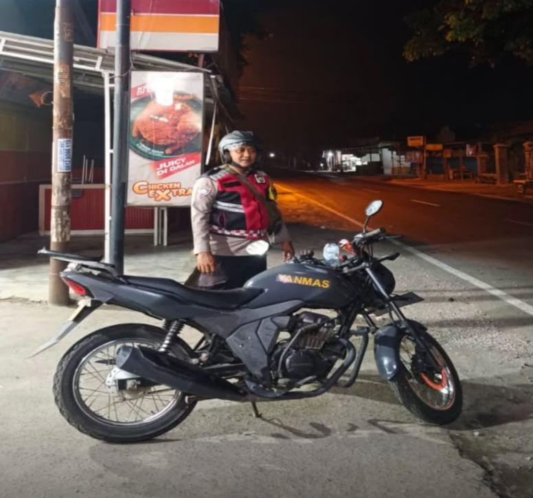 Prekat Polsek Banyusari Giat Patroli Jalan Raya Antisipasi Kejahatan