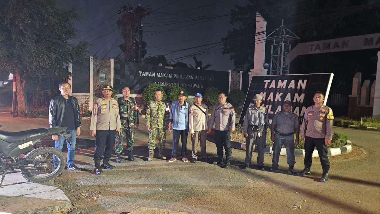Polsek Klari Polres Karawang Gelar Ops KRYD Patroli Gabungan Bersama Muspika dan TNI