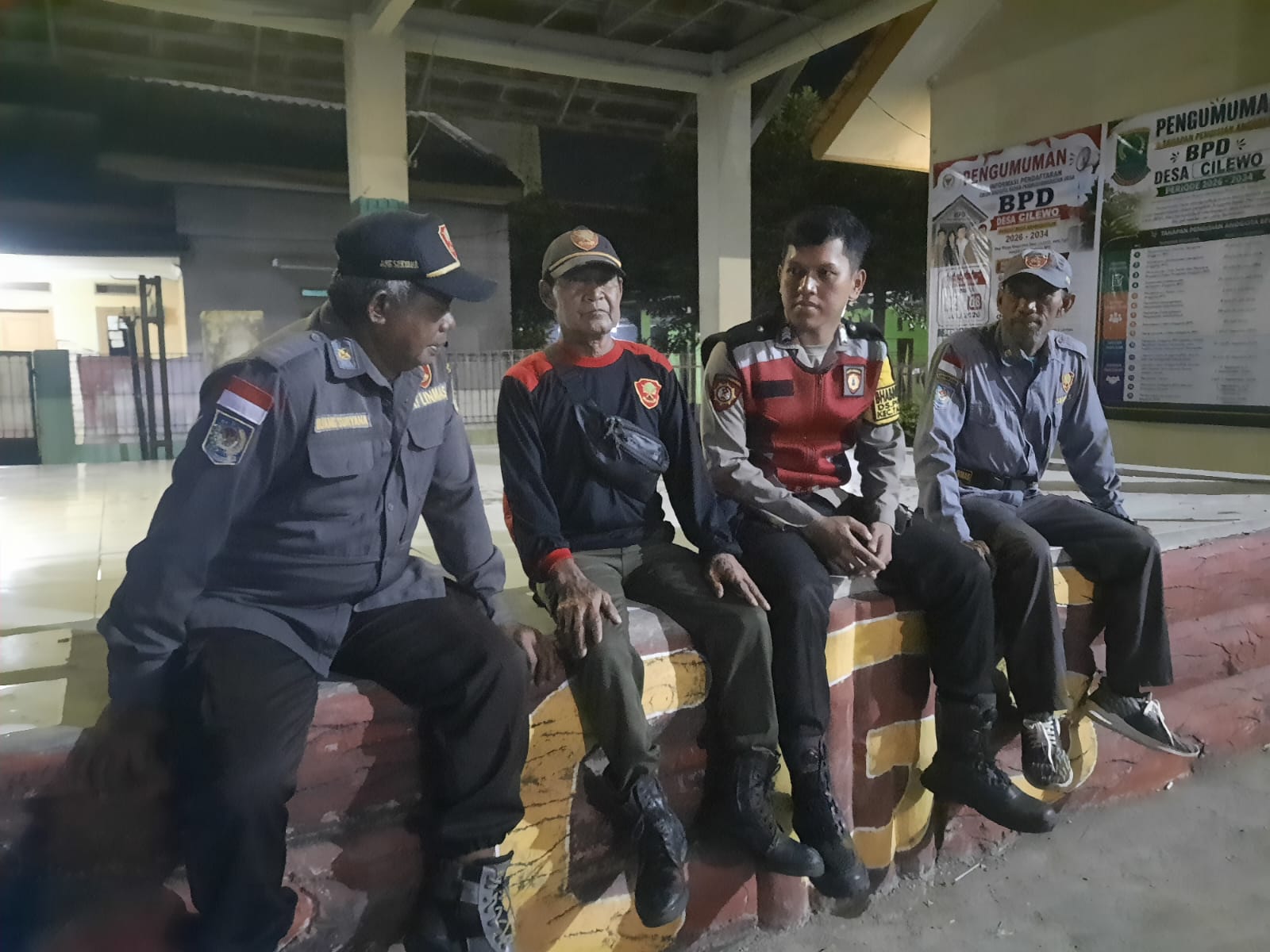 Bhabinkamtibmas Polsek Telagasari Laksanakan Siskamling Antisipasi Gukamtibmas