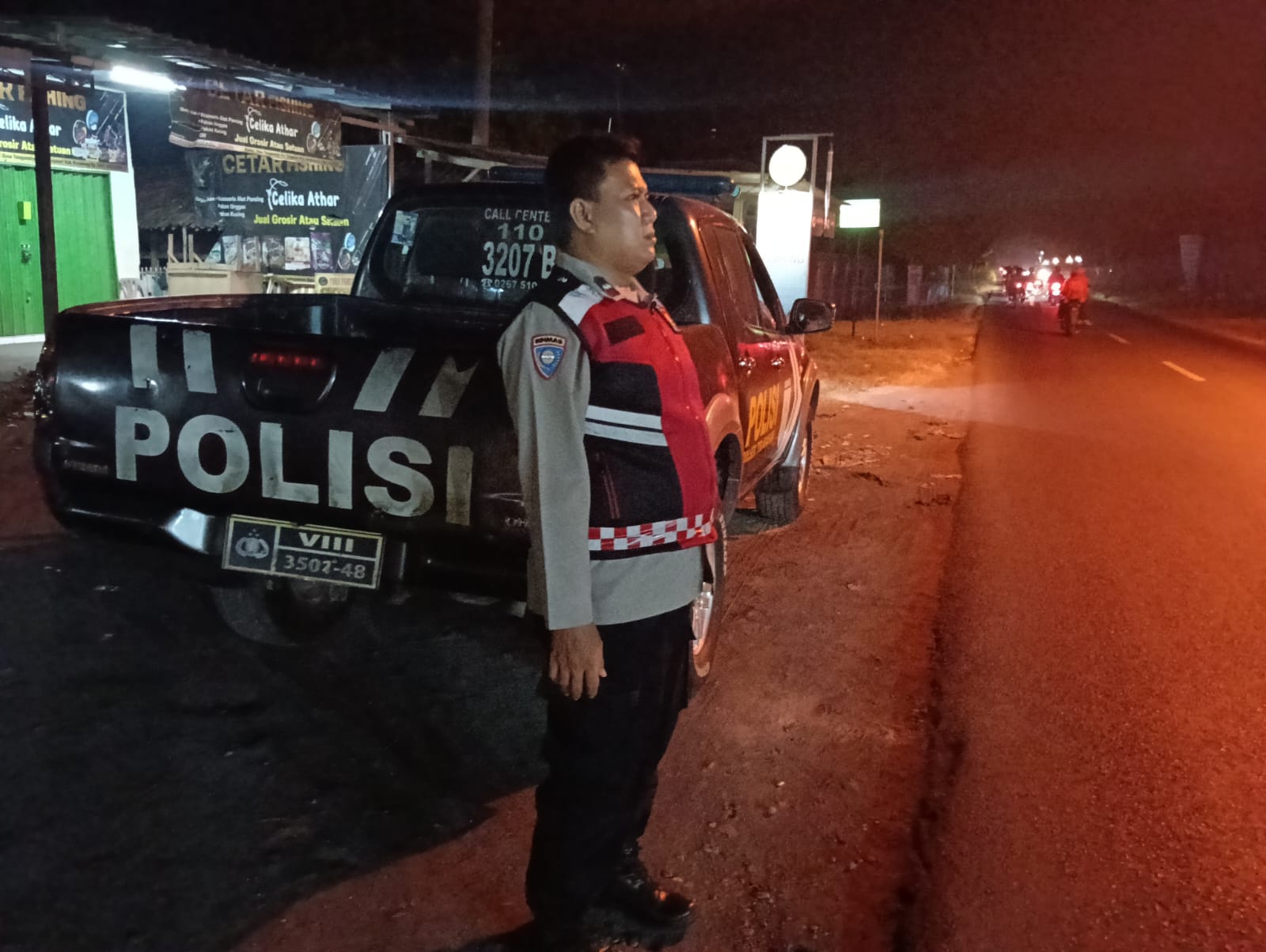 Polsek Telagasari Susuri Wilayah Rawan, Tekan Ancaman Gukamtibmas Malam