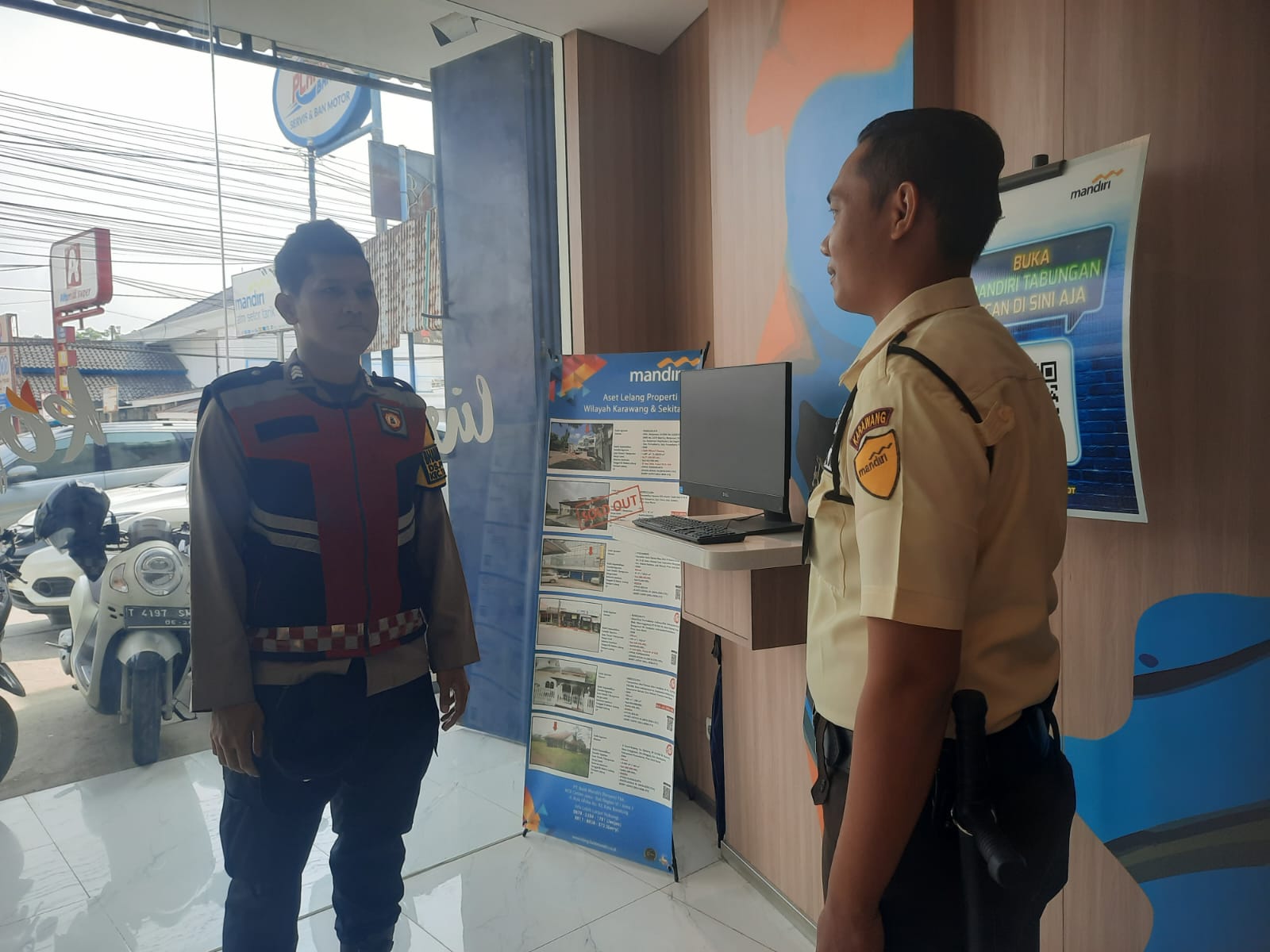 Personil Polsek Telagasari Lakukan Patroli di Objek Vital Antisipasi Gangguan Kamtibmas