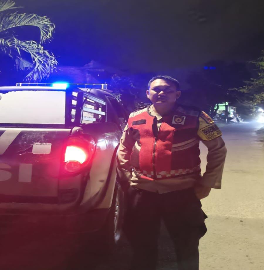 Prekat Polsek Banyusari Giat Patroli Jalan Raya Antisipasi Kejahatan