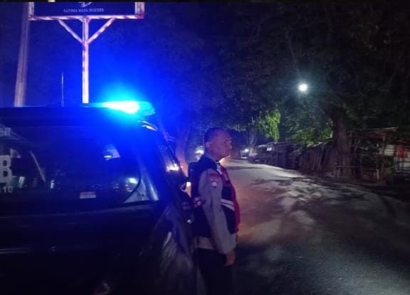 Cegah Kejahatan di Wilayah Perbatasan, Polsek Telagasari Gelar Patroli Malam