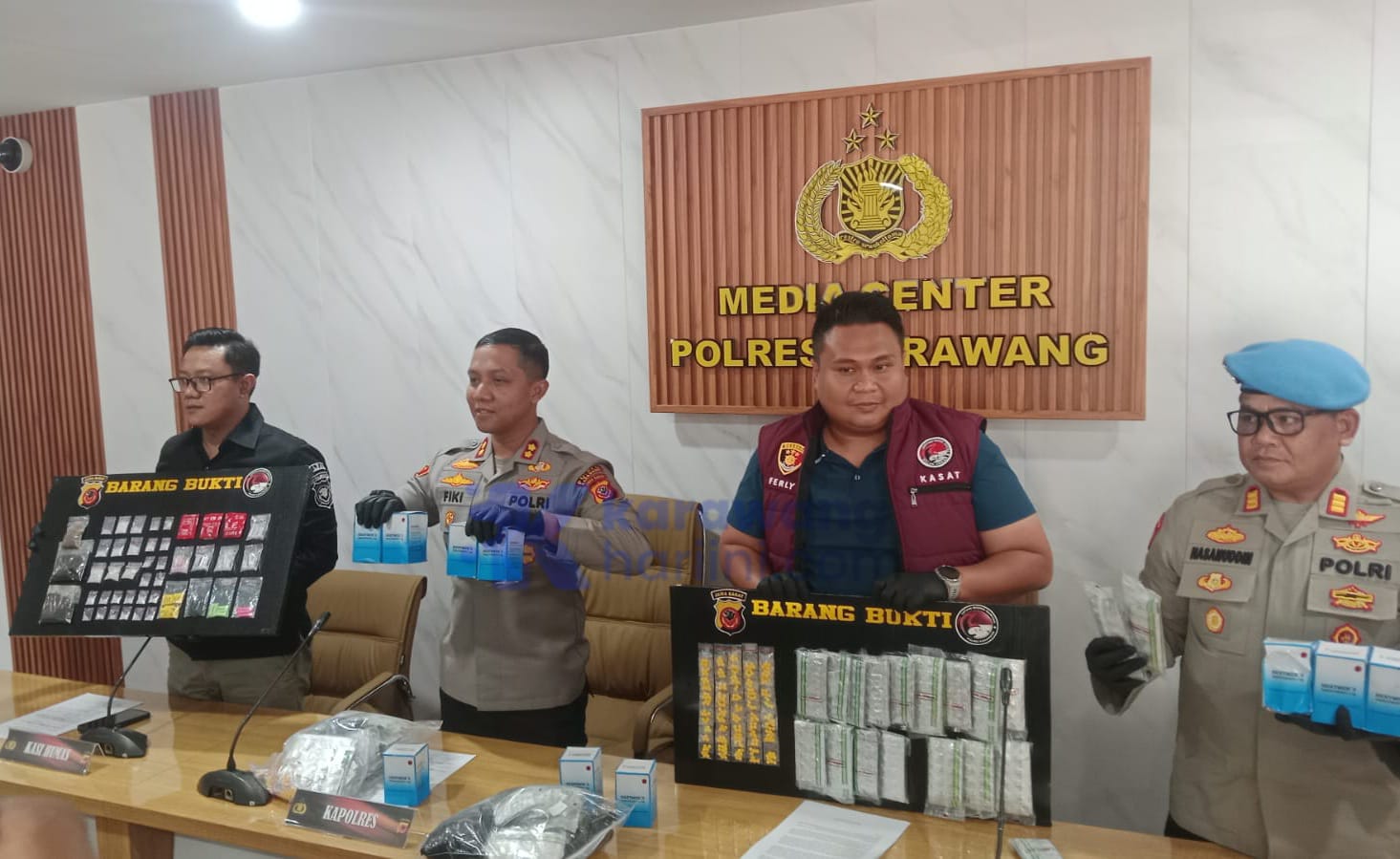 32 Tersangka Narkoba Diringkus Polres Karawang Selama Juni-Juli 2026