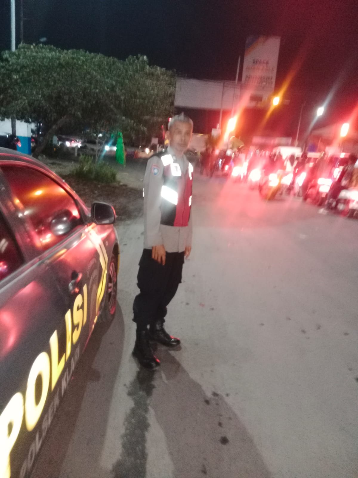 Personil Polsek Klari Laksanakan Patroli Malam di Titik Rawan Kamtibmas