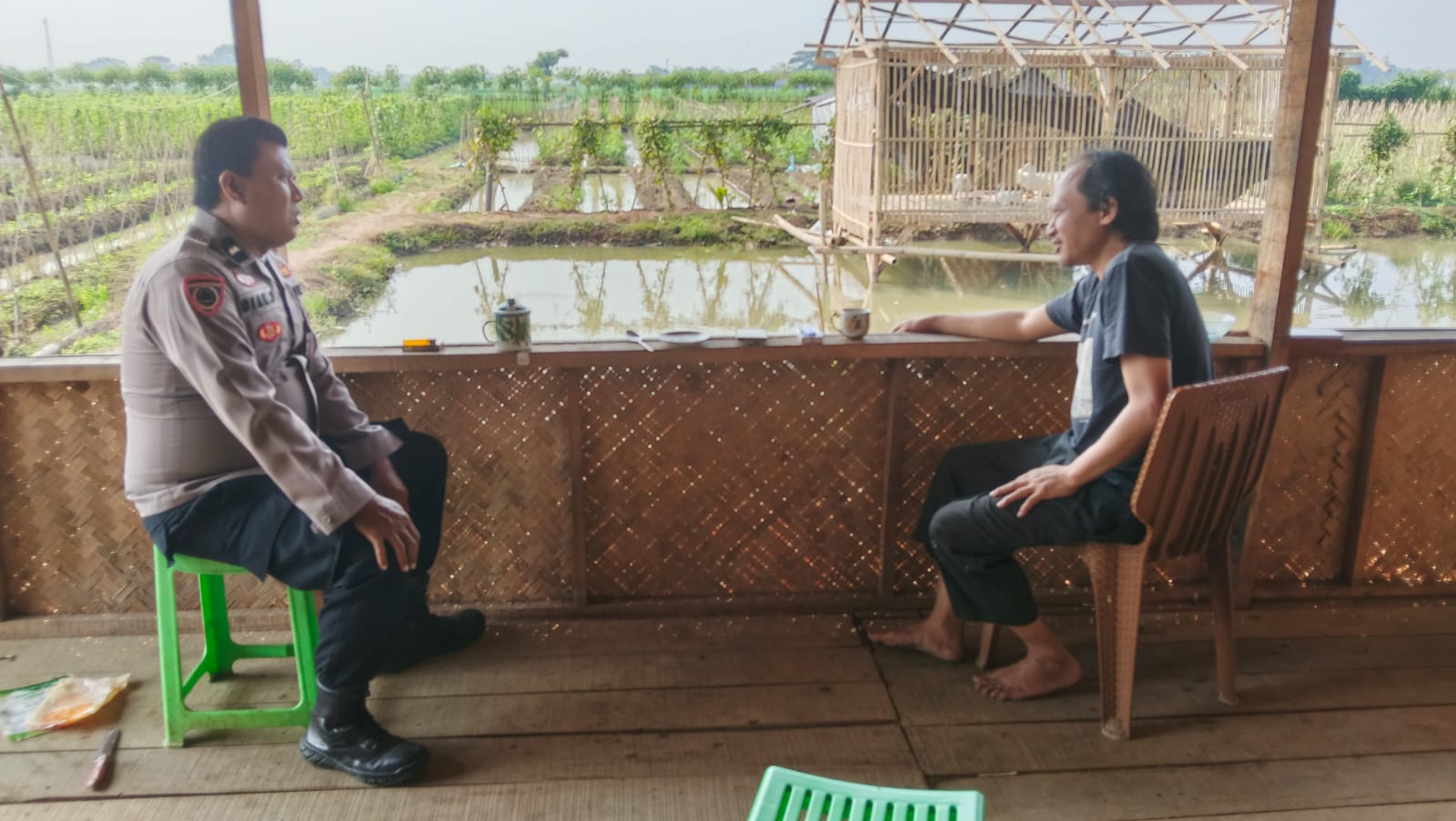 Bhabinkamtibmas Polsek Telagasari Himbau Warga Tetap Waspada Ancaman TPPO