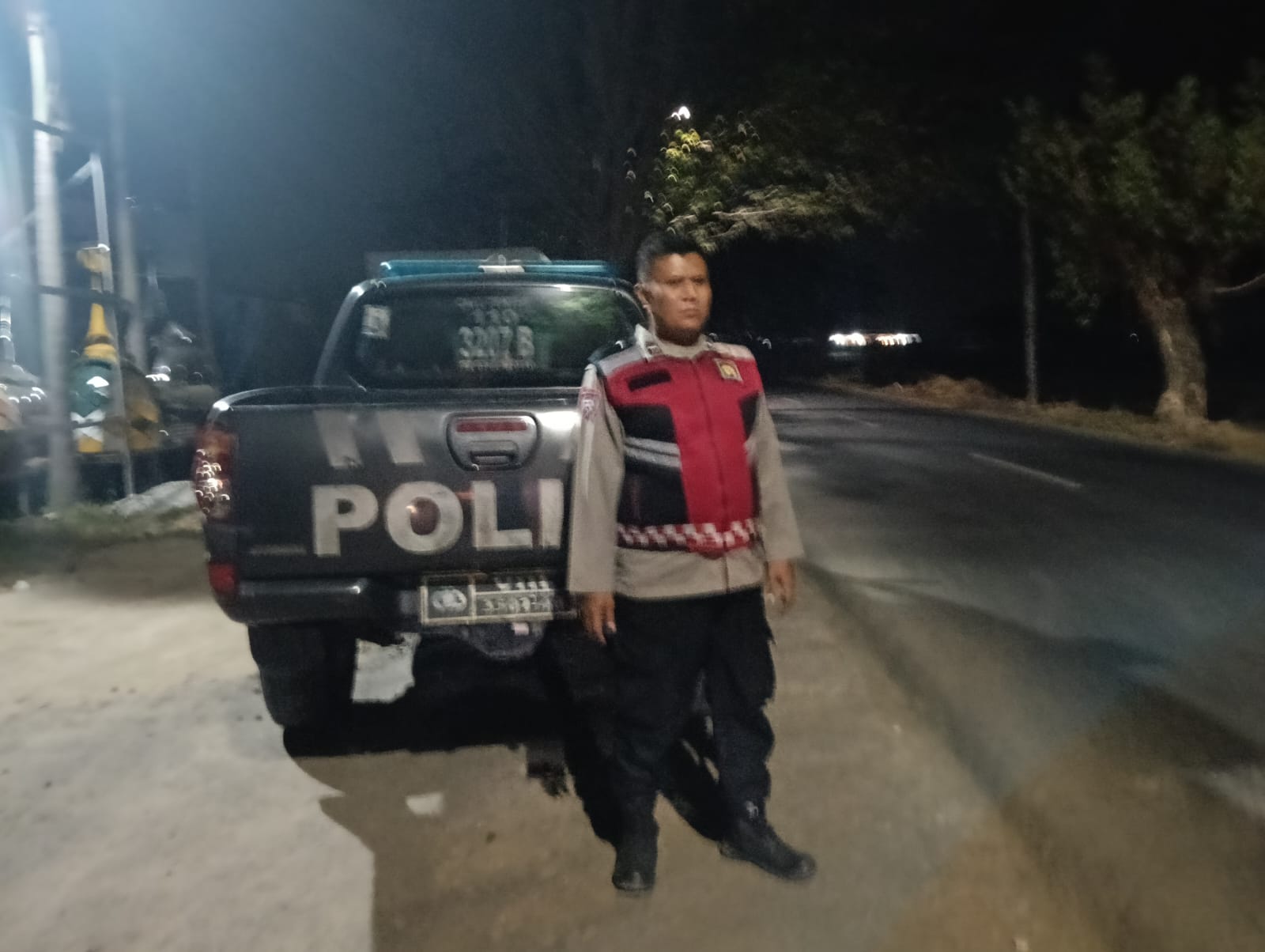 Wadpada Kejahatan Malam, Polsek Telagasari Laksanakan Patroli Rutin di Wilayah Perbatasan
