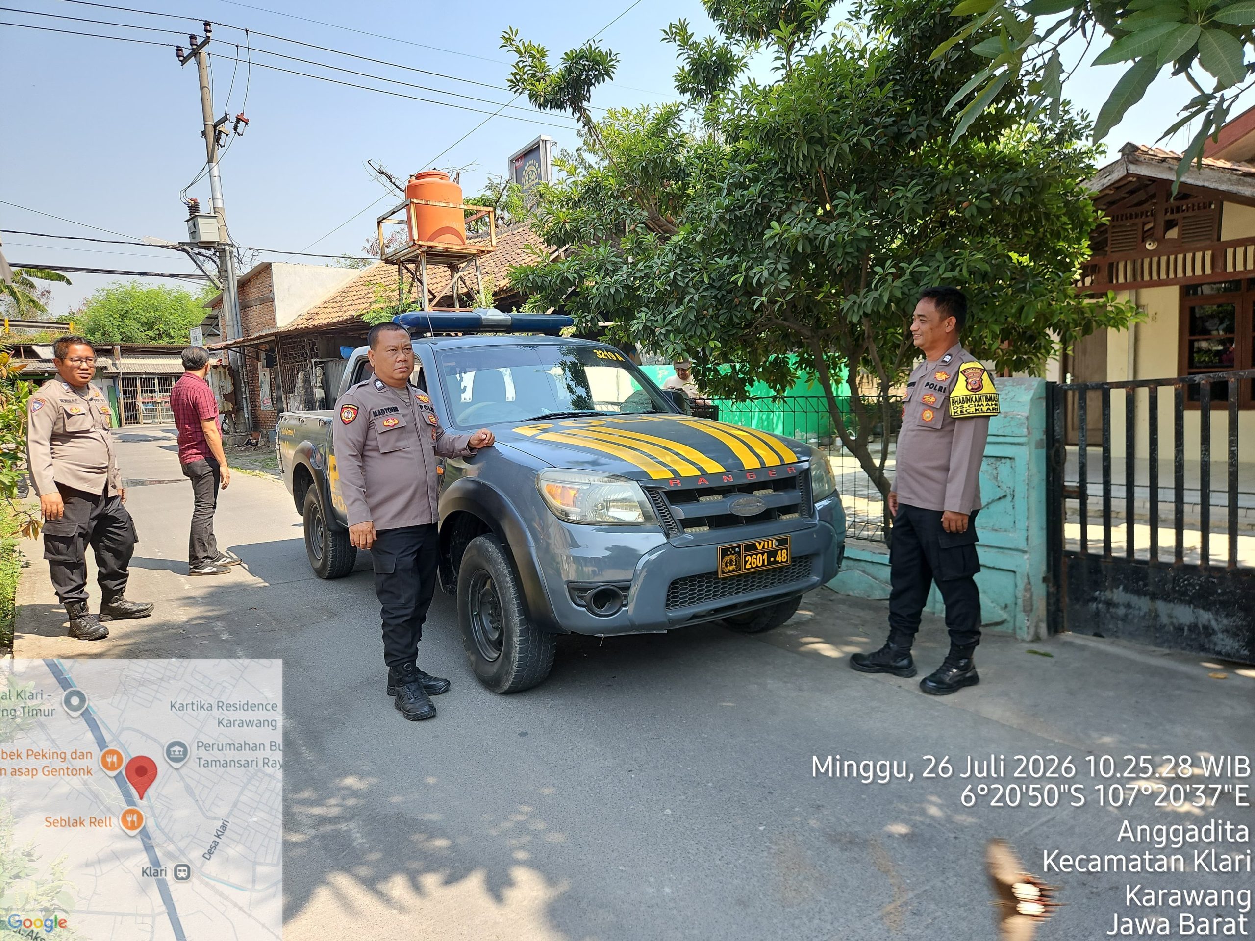 Patroli KRYD Polsek Klari Dengan Sasaran Wilayah Kecamatan Klari ‎
