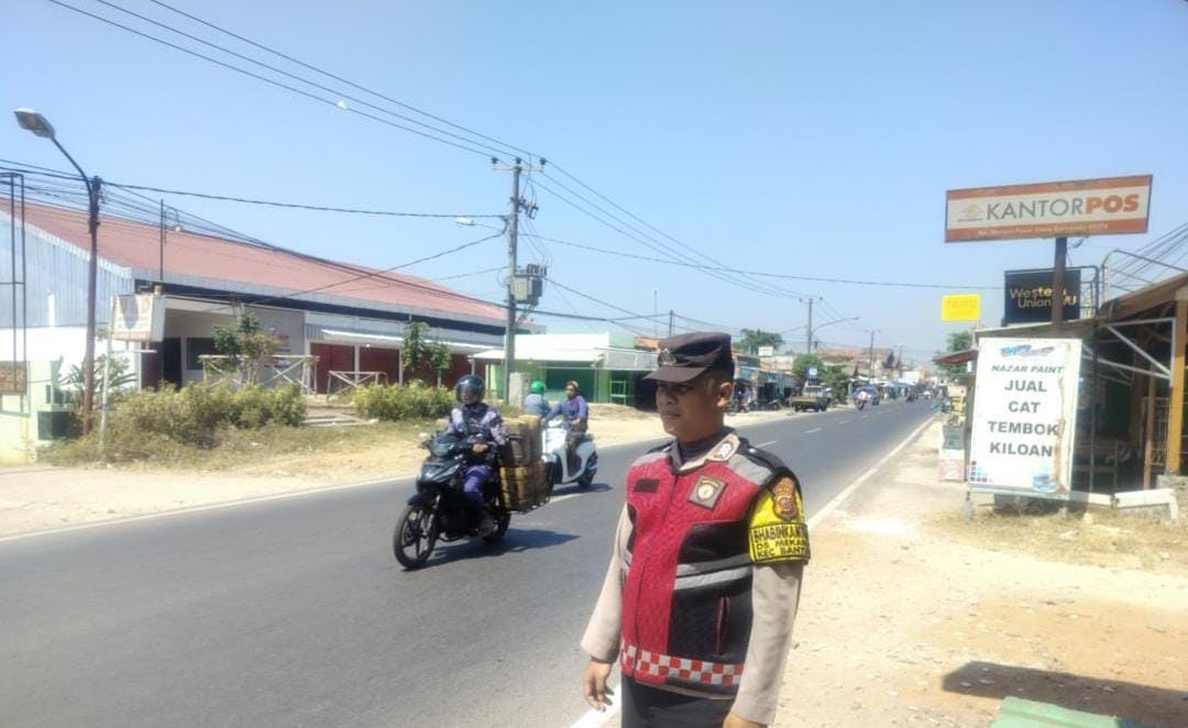 Prekat Polsek Banyusari Giat Patroli Jalan Raya Antisipasi Kejahatan