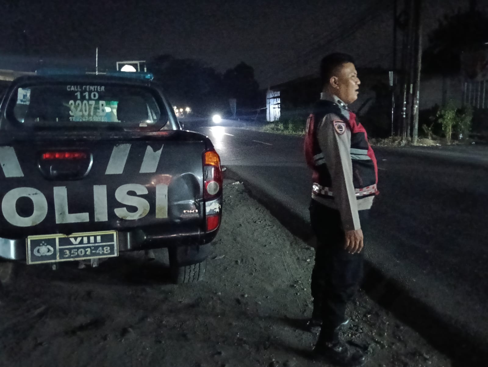 Cegah C3 di Malam Hari, Polsek Telagasari Laksanakan Patroli Rutin di Wilayah Perbatasan