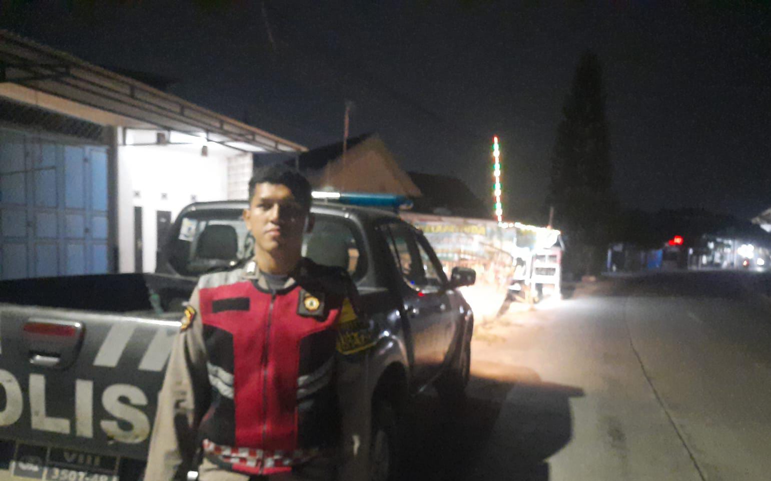 Polsek Telagasari Susuri Wilayah Perbatasan Cegah Gukamtibmas