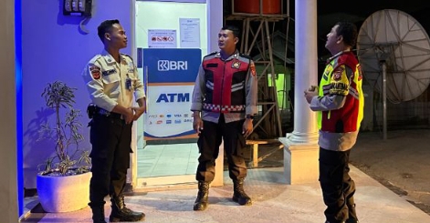 Polsek Telukjambe Barat Sambangi Security Bank BRI, Perkuat Sinergi Jaga Kamtibmas