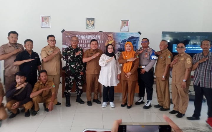 Personel Polsek Telagasari Hadiri Kegiatan Pengawasan Anggota DPRD Provinsi Jawa Barat, Sosialisasi dan Simulasi Pilkades Digital 2026
