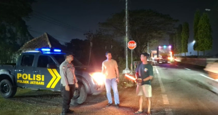 Sasaran Patroli Malam Polsek Jatisari Jalan Raya Pantura Gamon