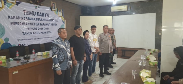 Personel Polsek Telukjambe Barat Hadiri Musyawarah Pemilihan Ketua Karang Taruna Desa Wanakerta