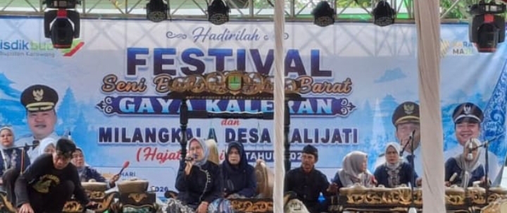 Hadiri Milangkala ke-43 Desa Kalijati Bhabinkamtibmas Polsek Jatisari Perkuat Sinergi dengan Warga