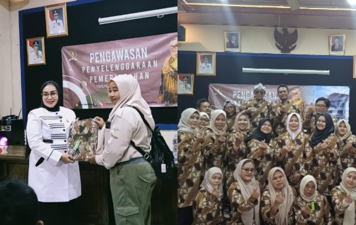Peduli Kinerja PSM se-kecamatan Telukjambe Barat, Sri Rahayu Salurkan Bantuan Seragam Batik