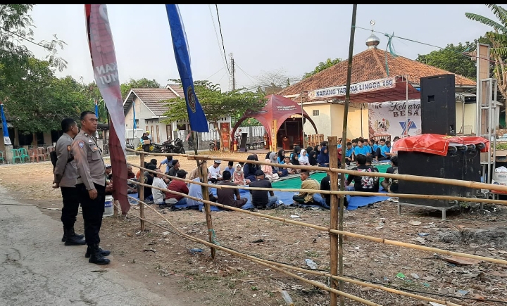 Polsek Klari Laksanakan Pengamanan Milangkala Jabir OI ke-19 di Desa Gintungkerta 