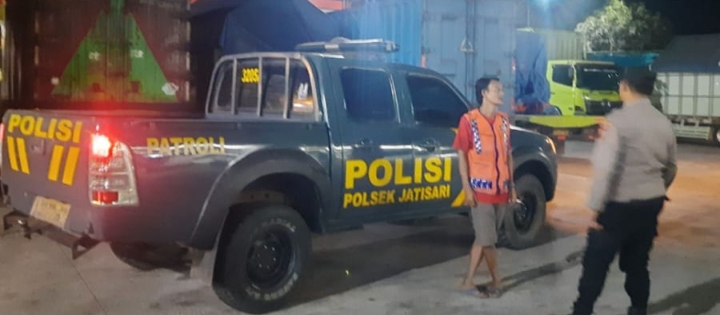 Pastikan Situasi Kamtibmas Tetap Aman dan Kondusif, Personil Polsek Jatisari Patroli SPBU