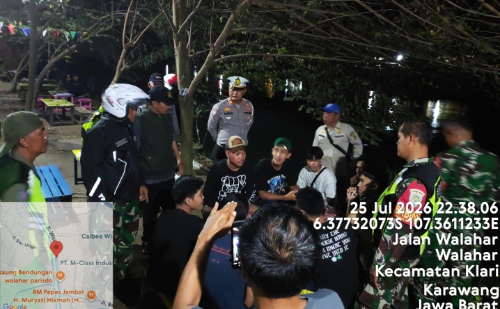 Patroli KRYD Gabungan 3 Pilar Sambangi Remaja yang Sedang Berkumpul di Jalan Walahar