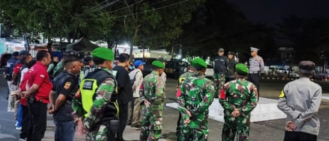 Apel Gabungan 3 Pilar Dalam Rangka Persiapan Patroli Skala Besar di Wilayah Hukum Polsek Klari