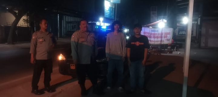 Polsek Jatisari Lakukan Patroli Blue Light Malam, Sasar Jalan Raya Balonggandu