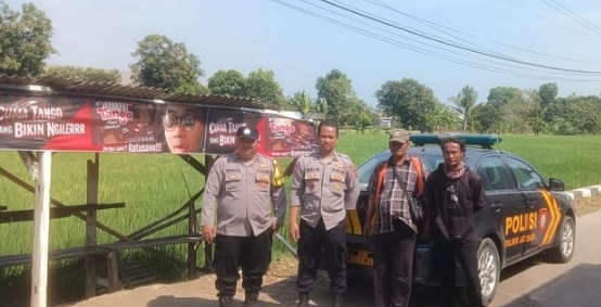 Personil Polsek Jatisari Sambang Pangkalan Ojeg Kecepet ‎
