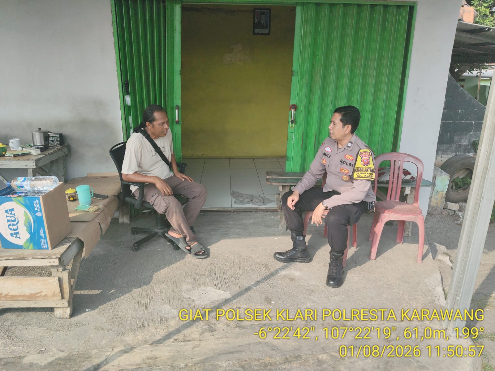 Bhabinkamtibmas Desa Walahar Polsek Klari Berikan Penyuluhan Pencegahan TPPO