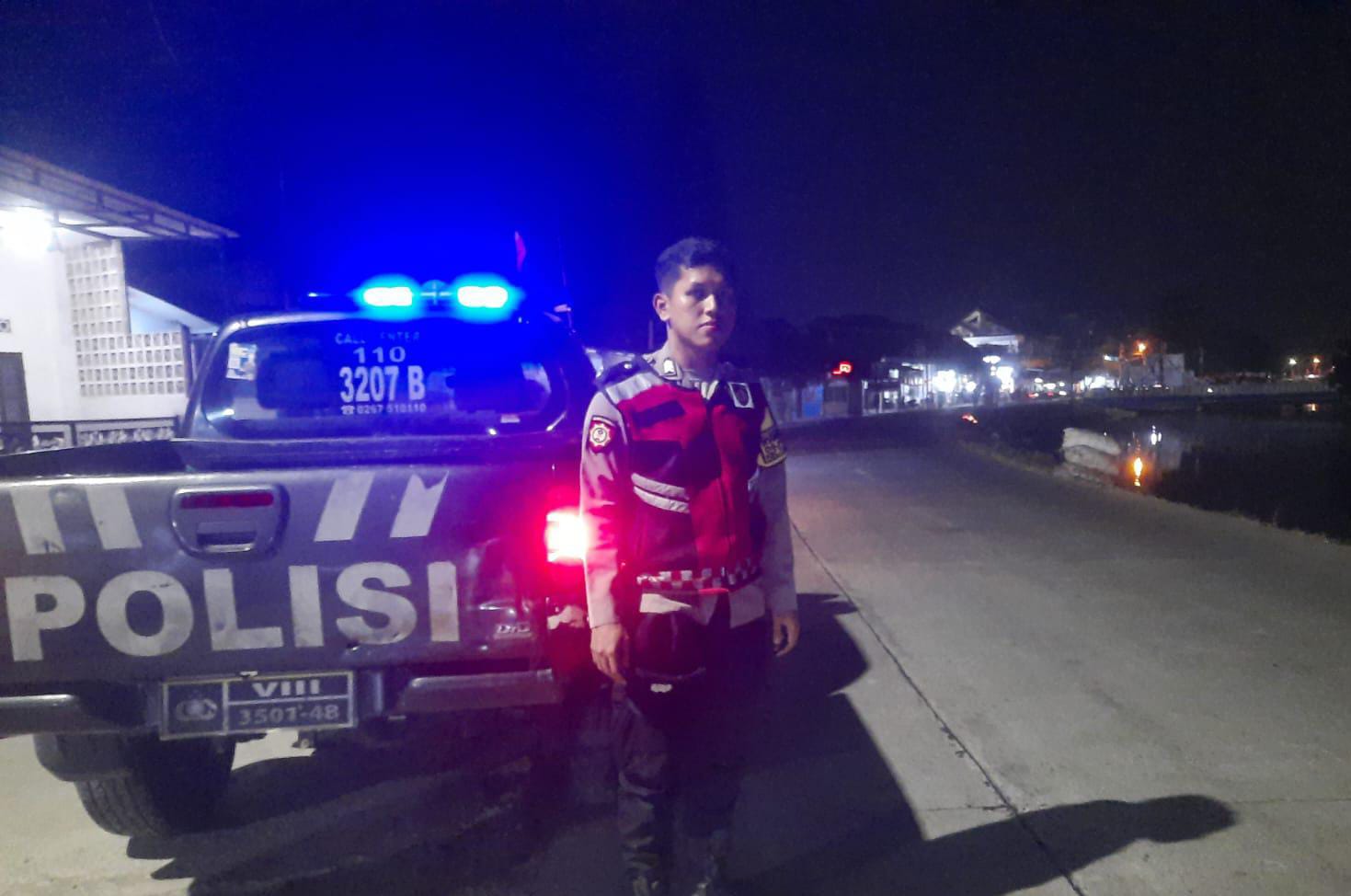 Polsek Telagasari Laksanakan Patroli KRYD di Sekitar Wilayah Rawan Gukamtibmas Malam