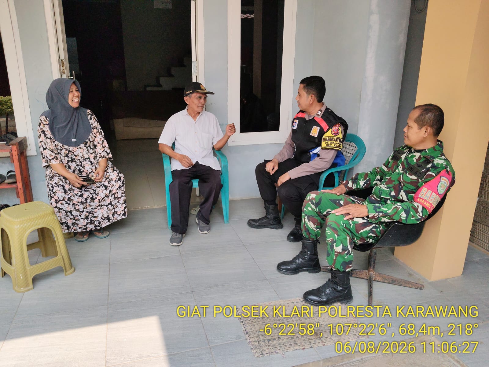 Sinergitas TNI-Polri dan Tokoh Masyarakat Perkuat Kamtibmas di Desa Walahar ‎