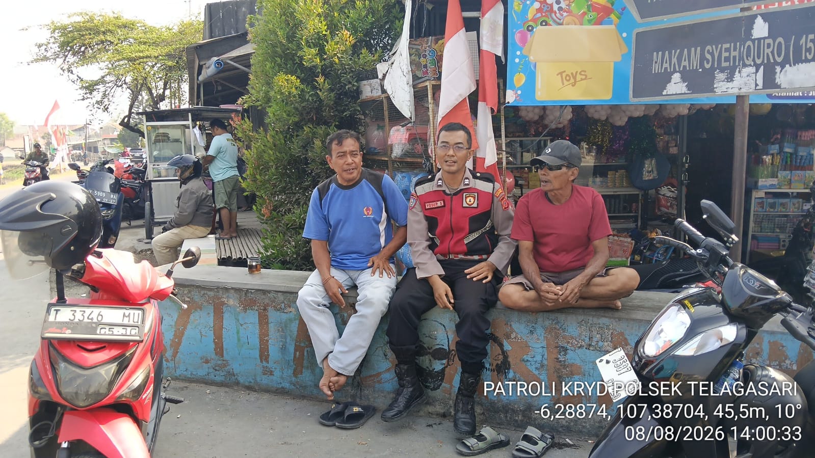 Cegah C3, Bhabinkamtibmas Polsek Telagasari Sampaikan Himbauan Kamtibmas Kepada Masyarakat Binaan