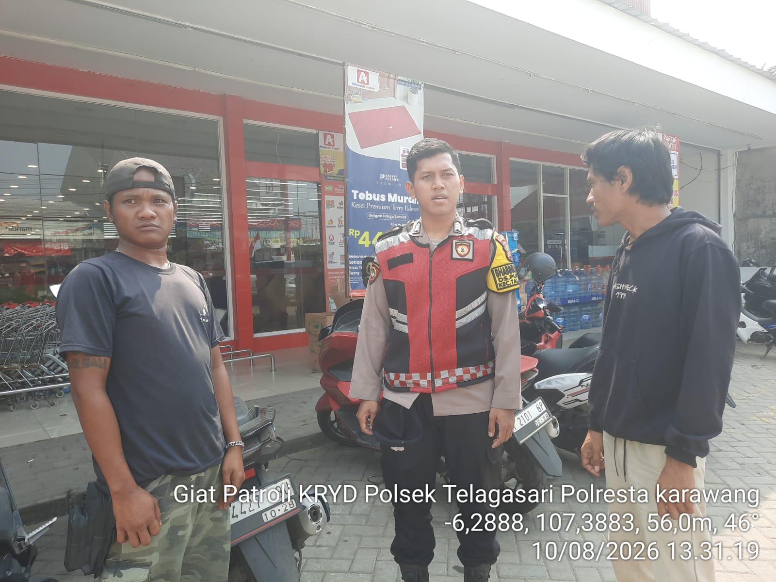 Sambangi Warga Binaan, Bhabinkamtibmas Polsek Telagasari Ingatkan Warga Waspada Gukamtibmas
