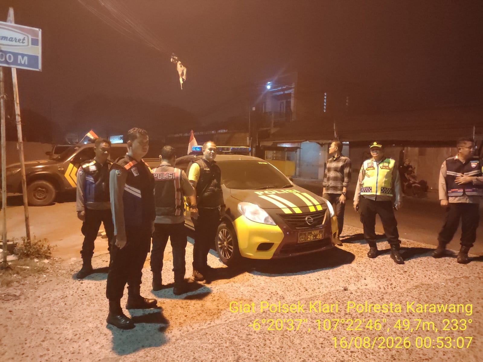 Polsek Klari Gelar Patroli Gabungan Skala Besar Antisipasi Tawuran dan Kejahatan Lainnya ‎