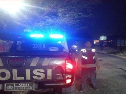 Susuri Wilayah Perbatasan, Polsek Telagasari Pastikan Lingkungan Kondusif