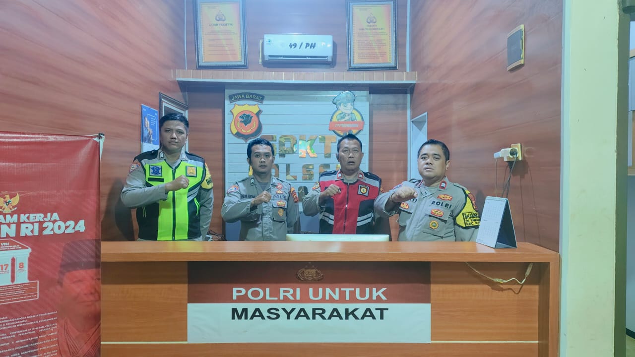 Saat Warga Terlelap, Personel Piket Polsek Kotabaru Siaga Jaga Kamtibmas Tanpa Celah