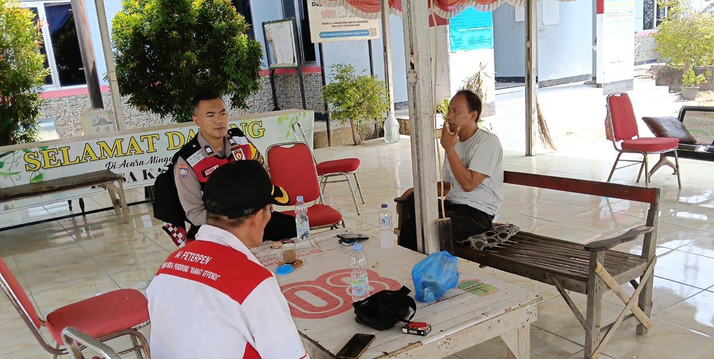 Bhabinkamtibmas Polsek Telagasari Himbau Warga Tetap Waspada TPPO