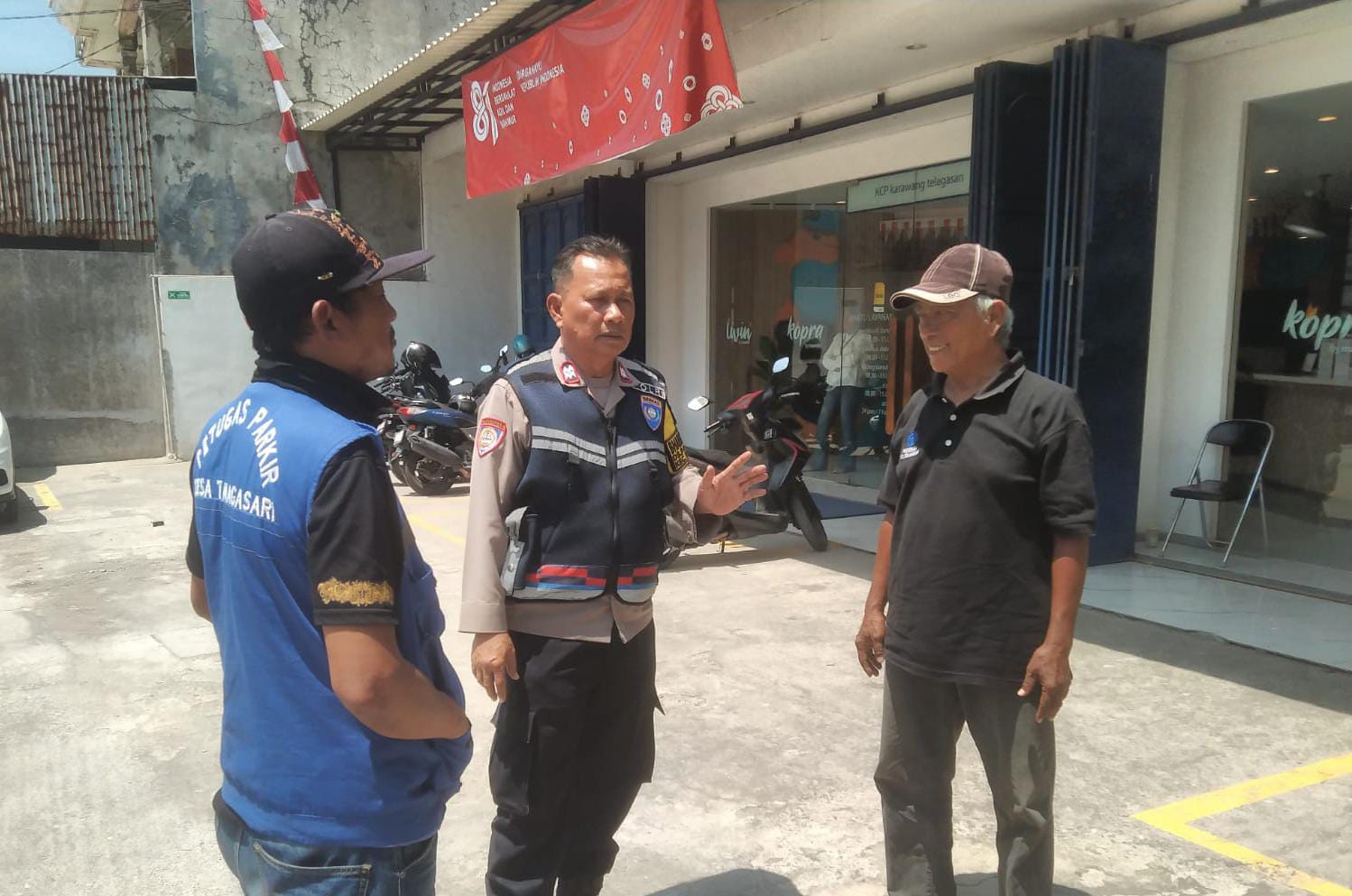Ciptakan Kondusifitas Lingkungan, Polsek Telagasari Sebar Himbauan Kamtibmas