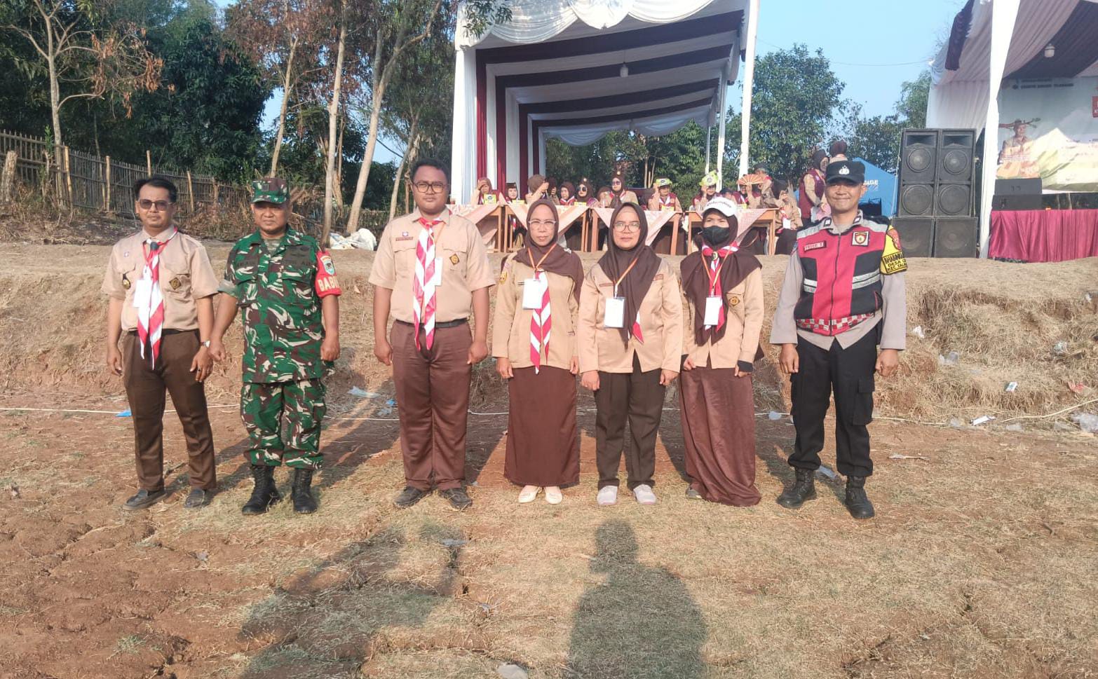 Personel Polsek Telagasari Laksanakan Pengamanan Kegiatan Jambore Ranting Telagasari