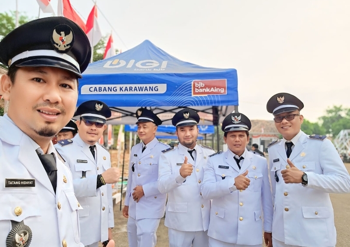 Sinergi Merah Putih di Kotabaru, Camat dan Para Kepala Desa Kompak Kibarkan Semangat HUT ke-81 RI