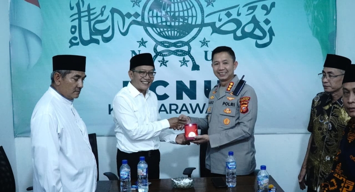 Silaturahmi Kapolresta Karawang dan PCNU Perkuat Sinergi Ulama dan Polri Jaga Kondusivitas Daerah
