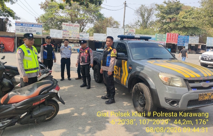 Patroli Skala Besar Polsek Klari Antisipasi Kejahatan dan Premanisme di Wilayah Hukumnya ‎