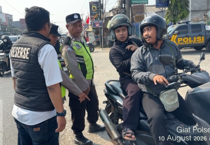Gelar Razia Knalpot Brong dan Premanisme, Upaya Polsek Klari Upaya Ciptakan Ketertiban dan Kenyamanan Masyarakat