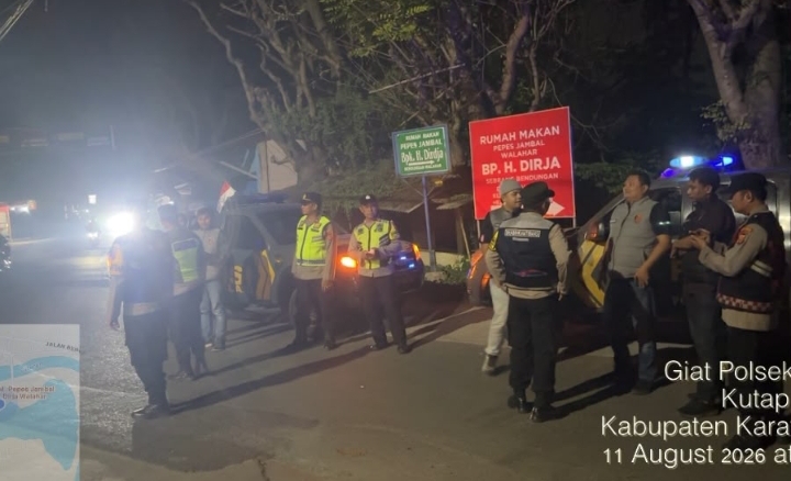 Polsek Klari Gelar Ops Patroli Gabungan, Antisipasi Tawuran dan Kejahatan Lainnya ‎